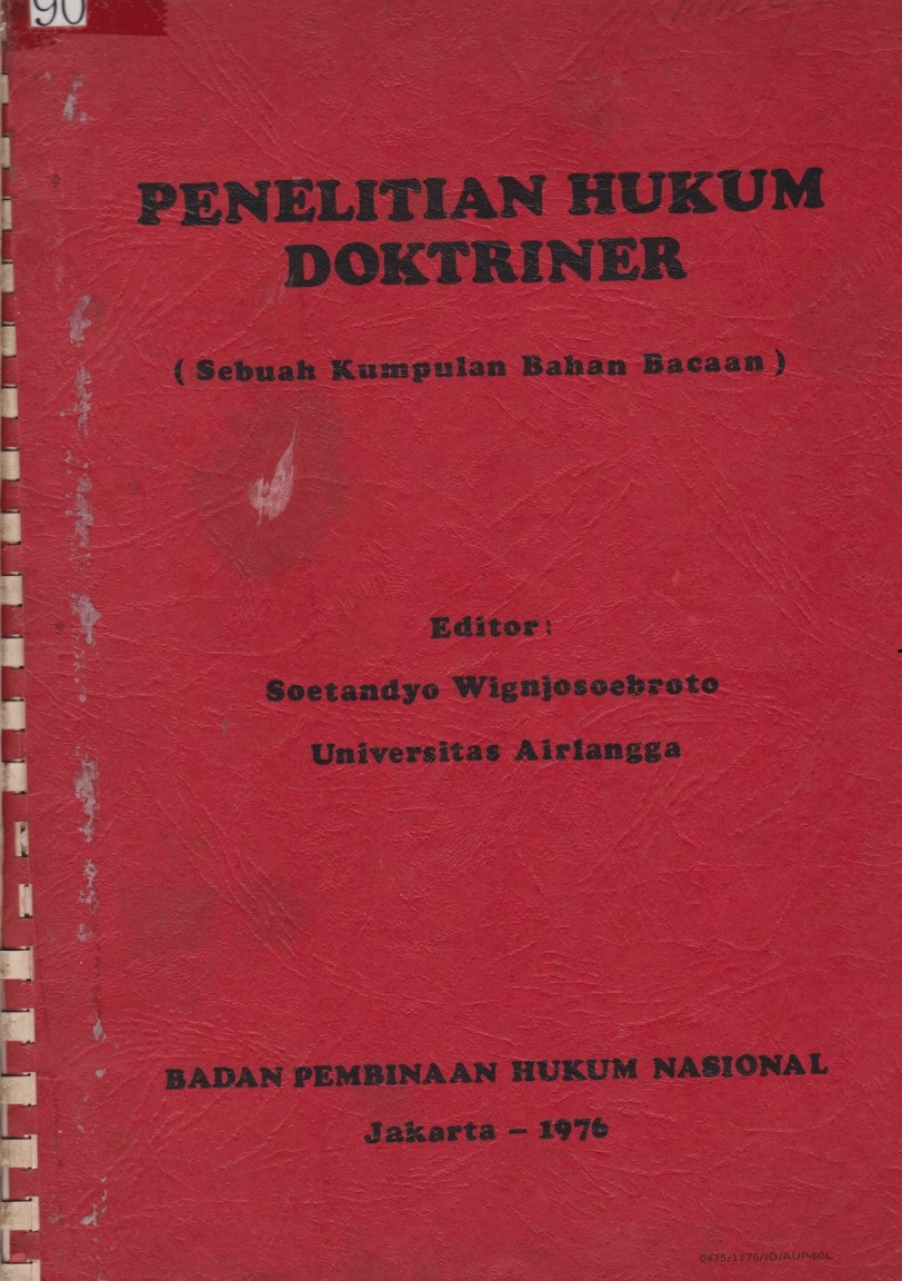 Penelitian Hukum Doktriner (Sebuah Kumpulan Bahan Bacaan)