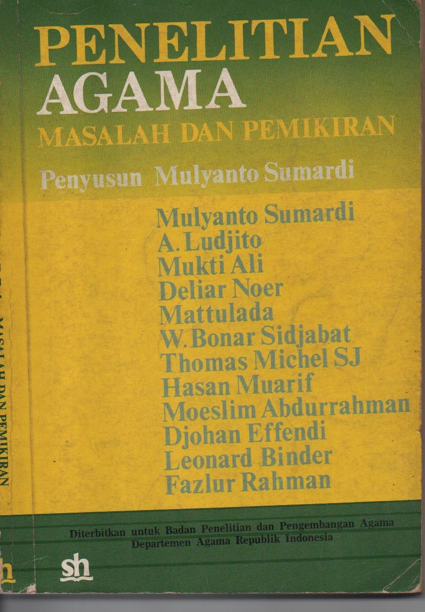 Penelitian Agama : Masalah Dan Pemikiran