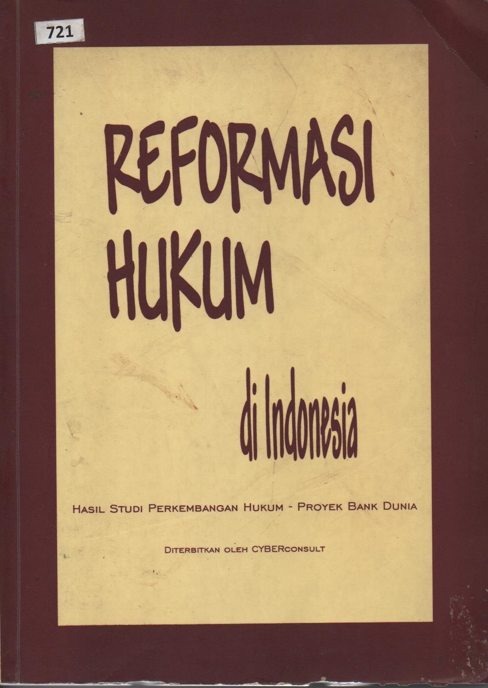 Reformasi Hukum Di Indonesia