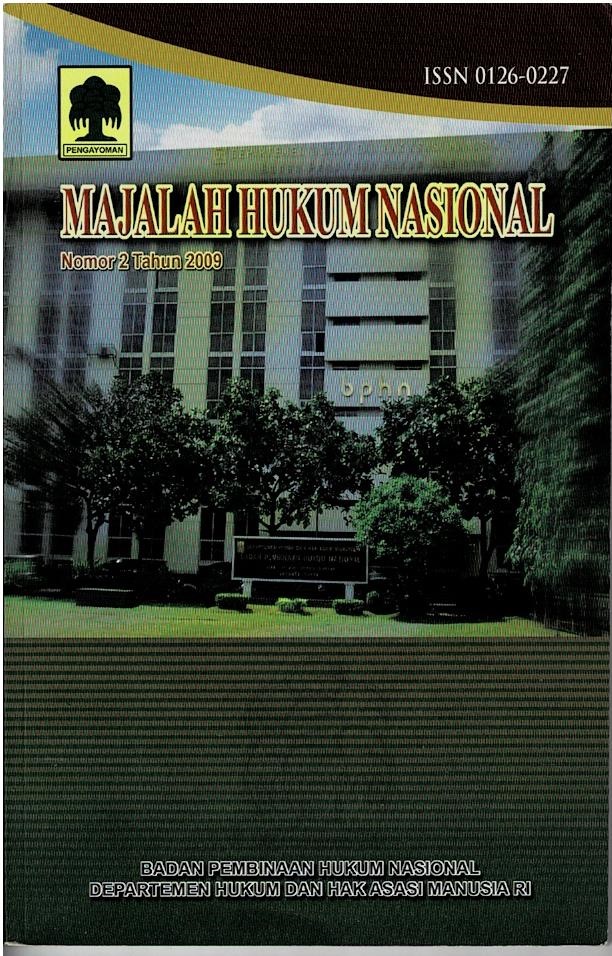 Majalah Hukum Nasional Nomor 2 Tahun 2009