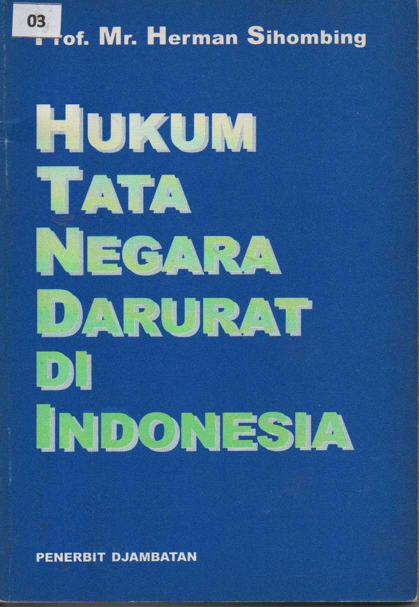 Hukum Tata Negara Darurat Di Indonesia