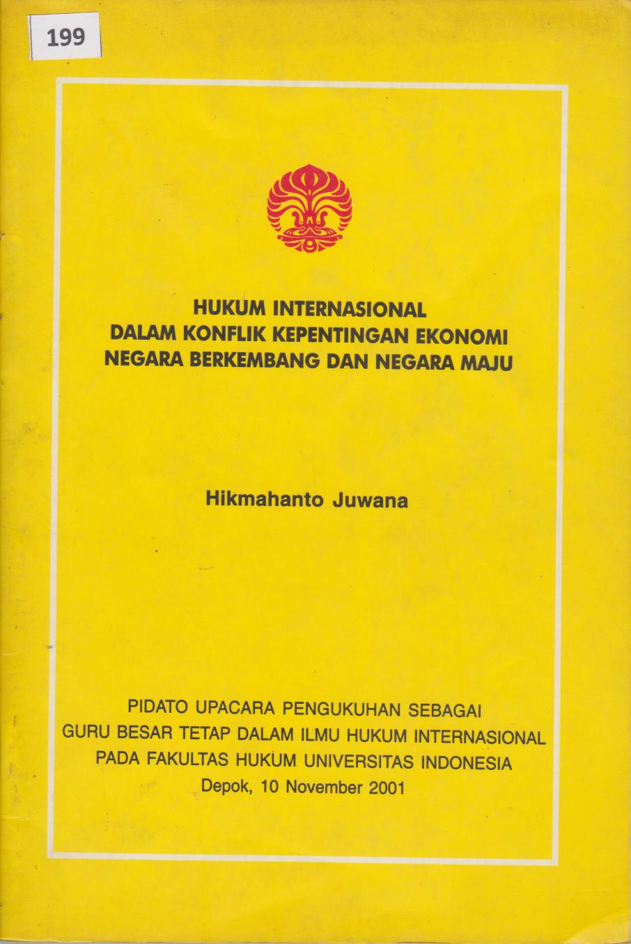 Hukum Internasional Dalam Konflik Kepentingan Ekonomi Negara Berkembang Dan Negara Maju