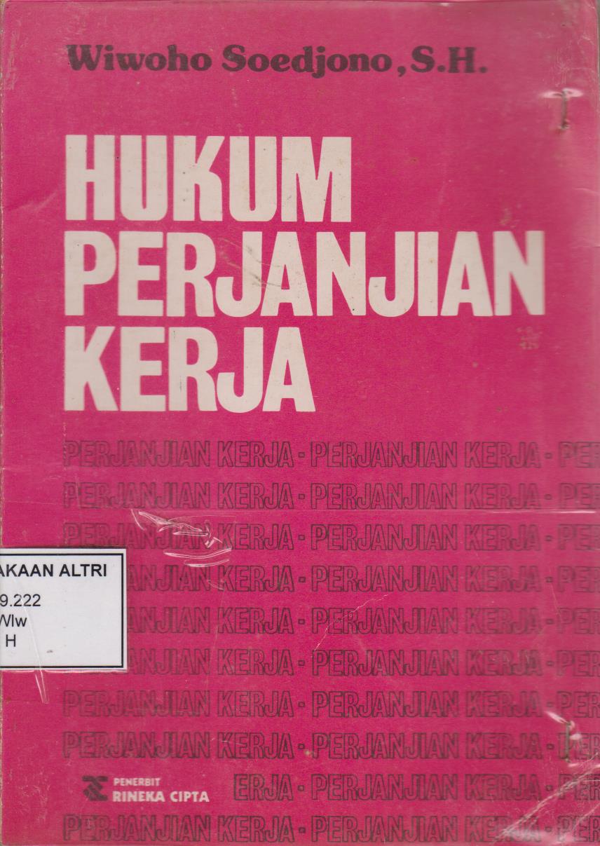 Hukum Perjanjian Kerja