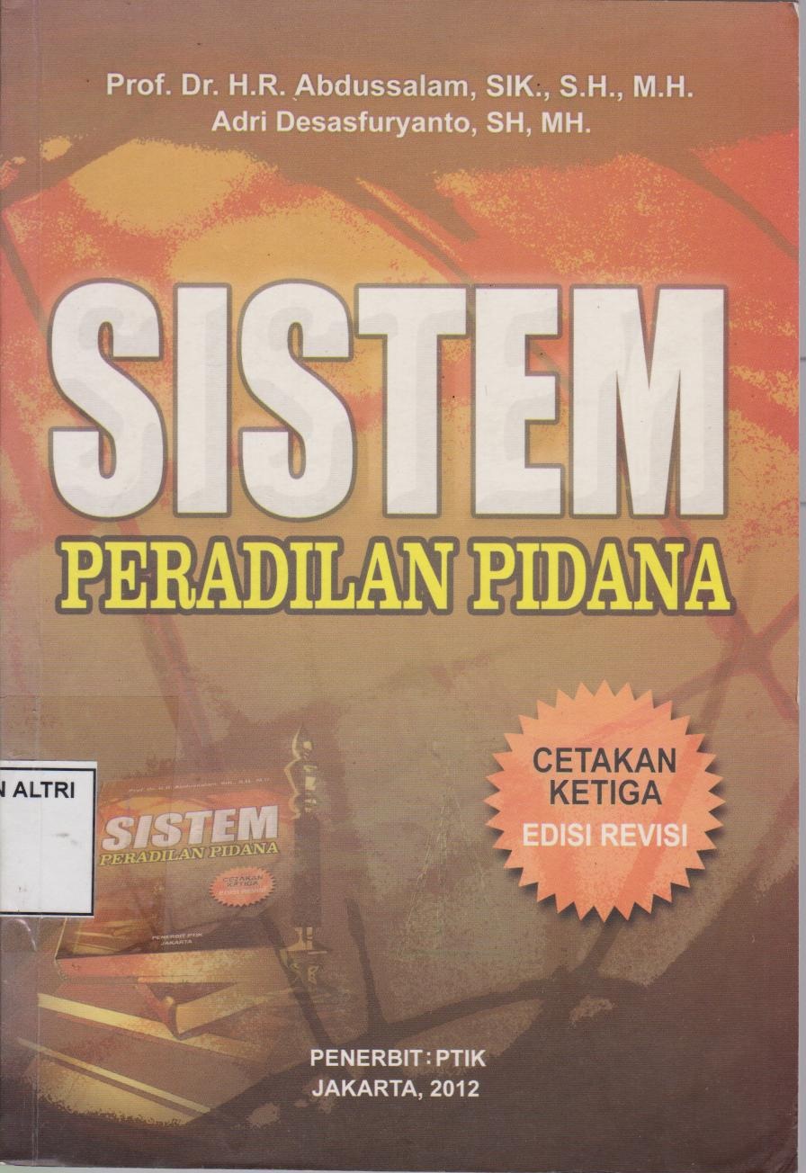 Sistem Peradilan Pidana