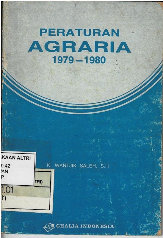 Peraturan Agraria 1979 - 1980