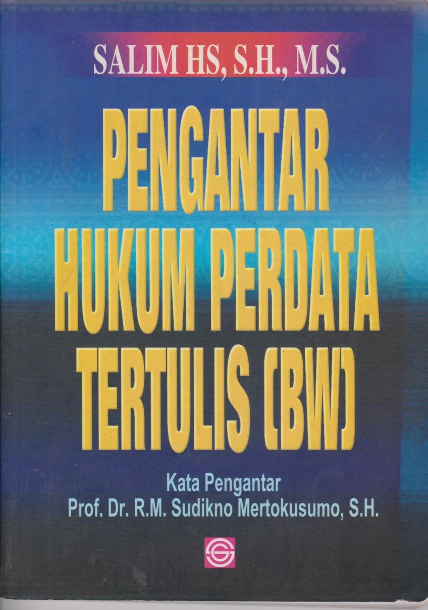 Pengantar Hukum Perdata Tertulis (BW)