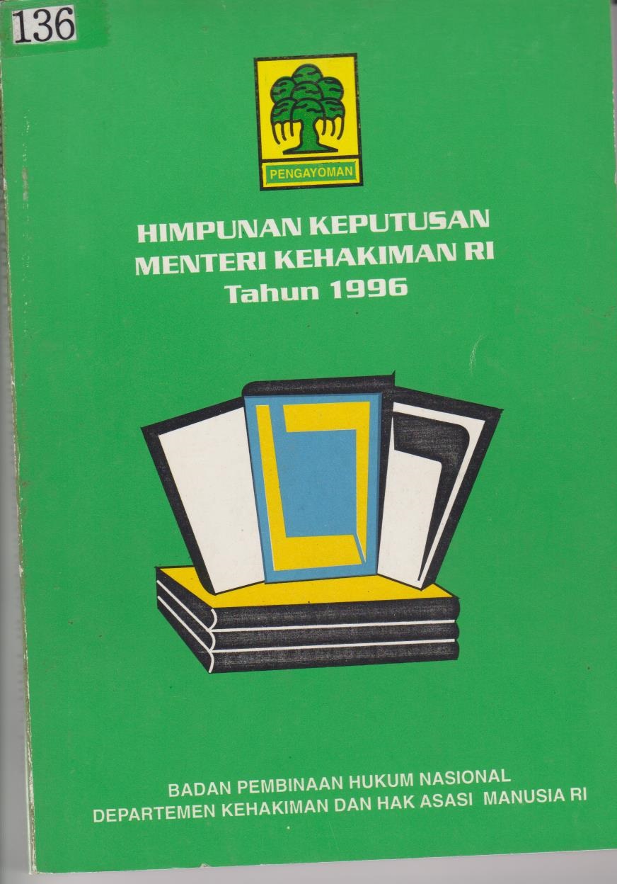 HImpunan Keputusan Menteri Kehakiman RI Tahun 1996