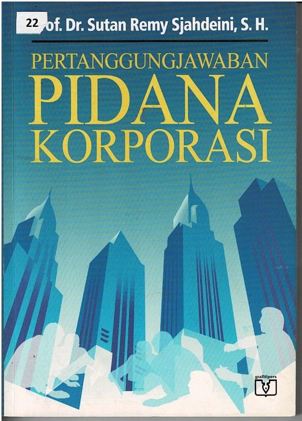 Pertanggungjawaban Pidana Korporasi