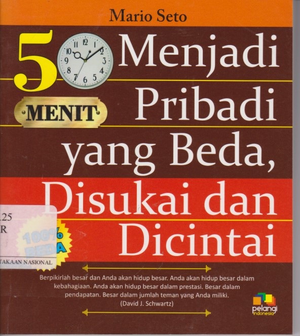 50 Menit Menjadi Pribadi Yang Beda, Disukai Dan Dicintai