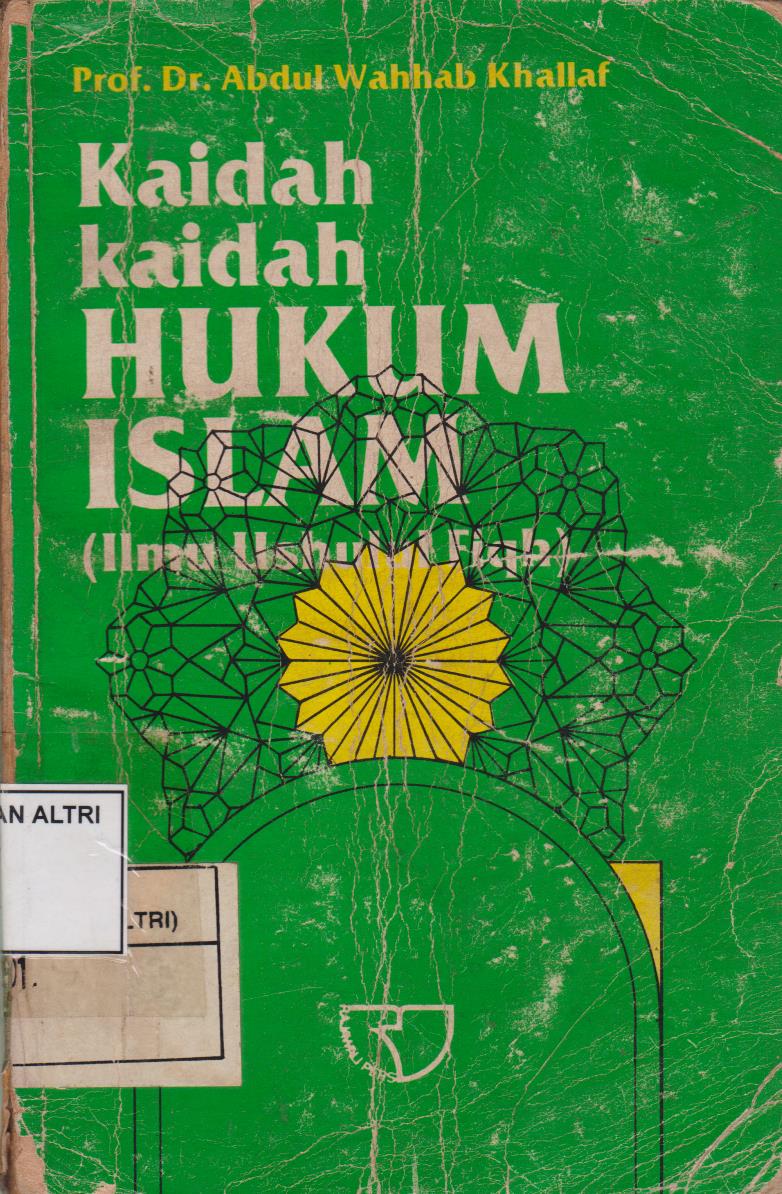Kaidah Kaidah Hukum Islam