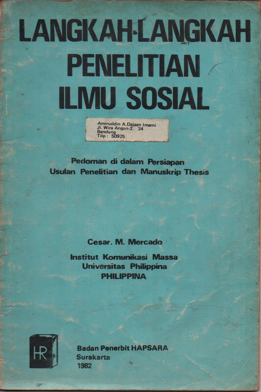 Langkah - Langkah Penelitian Ilmu Sosial