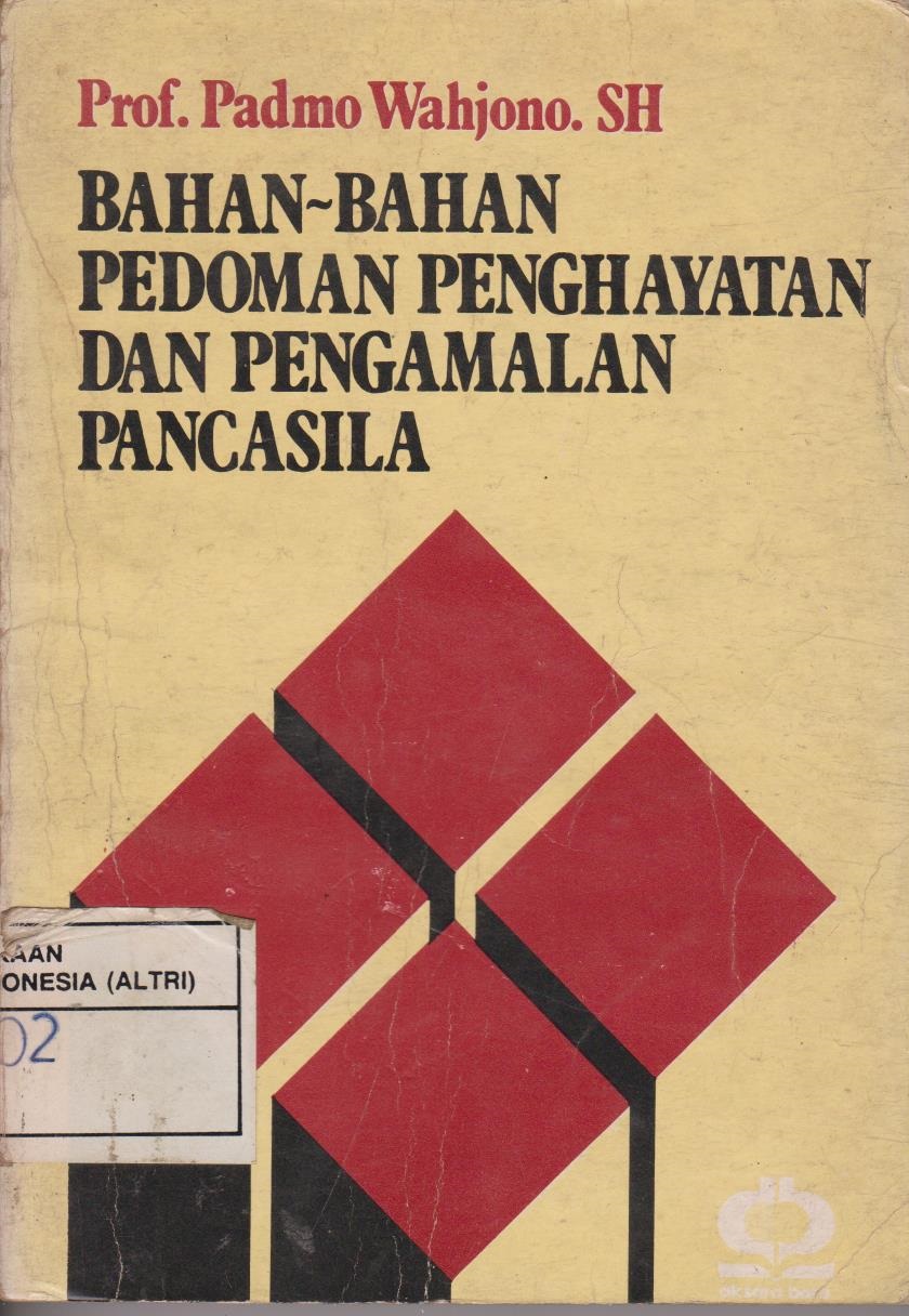 Bahan - Bahan Pedoman Penghayatan Dan Pengamalan Pancasila