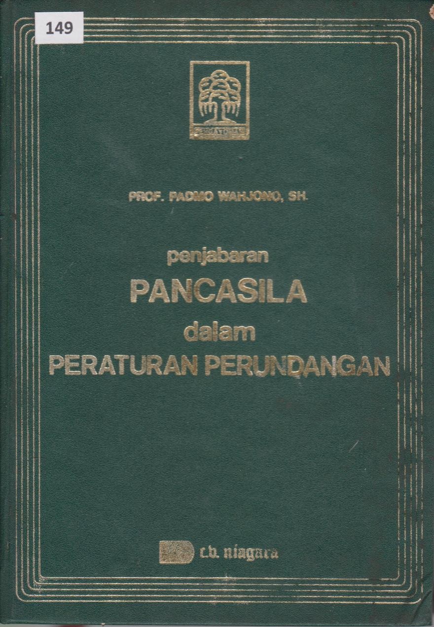 Penjabaran Pancasila Dalam Peraturan Perundangan