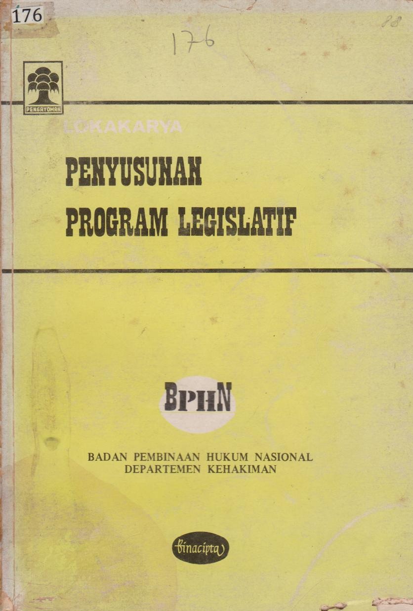 Lokakarya Penyusunan Program Legislatif