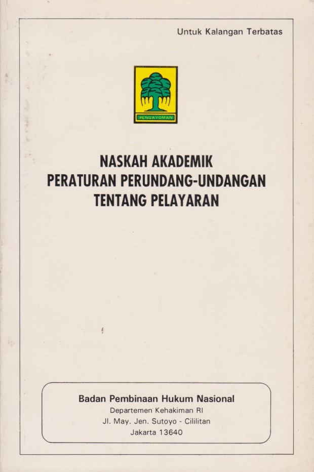 Naskah Akademik Peraturan Perundang - Undangan Tentang Pelayaran