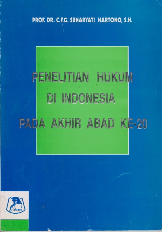 Penelitian Hukum Di Indonesia Pada Akhir Abad Ke - 20