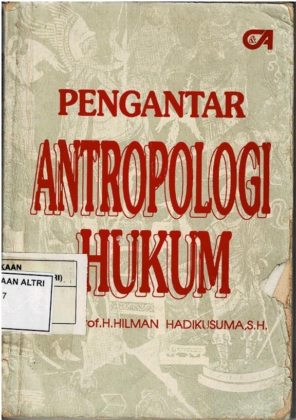 Pengantar Antropologi Hukum