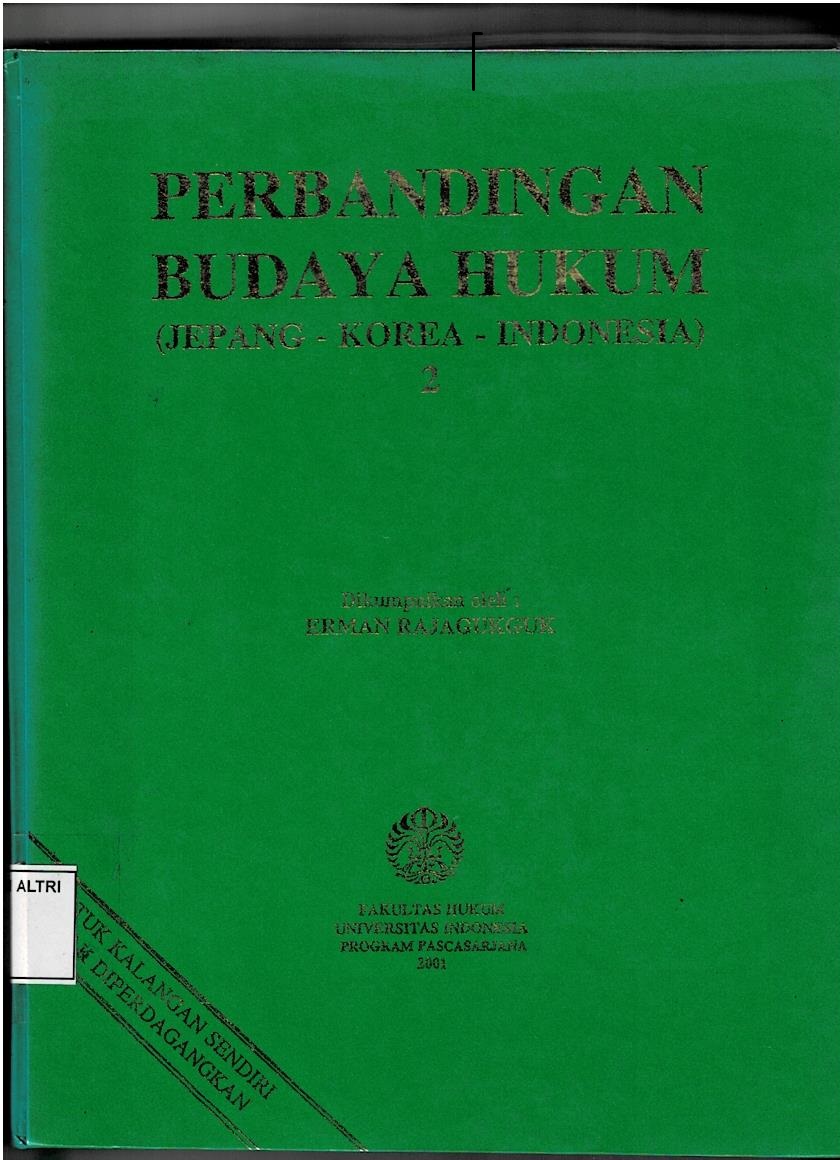 Perbandingan Budaya Hukum (Jepang - Korea - Indonesia) 2