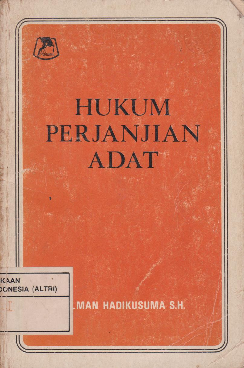 Hukum Perekonomian Adat Indonesia