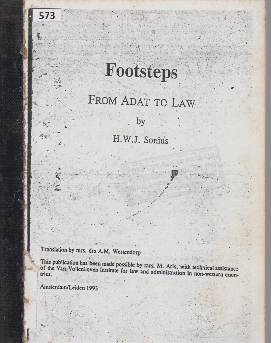 Footsteps From Adat To Law