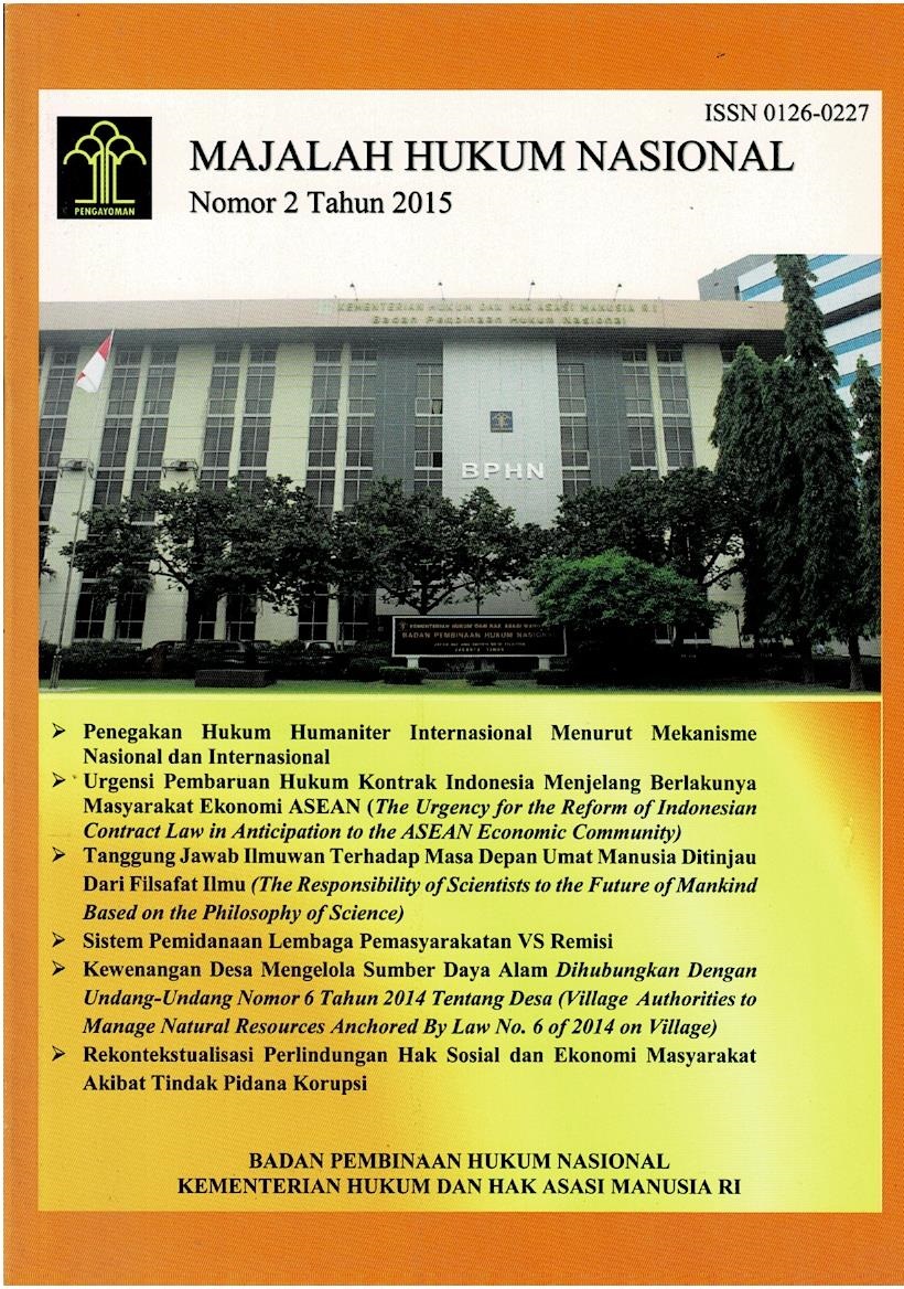 Majalah Hukum Nasional Nomor 2 Tahun 2015