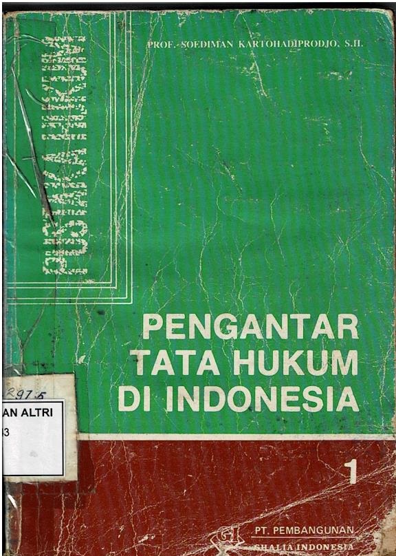 Pengantar Tata Hukum Di Indonesia