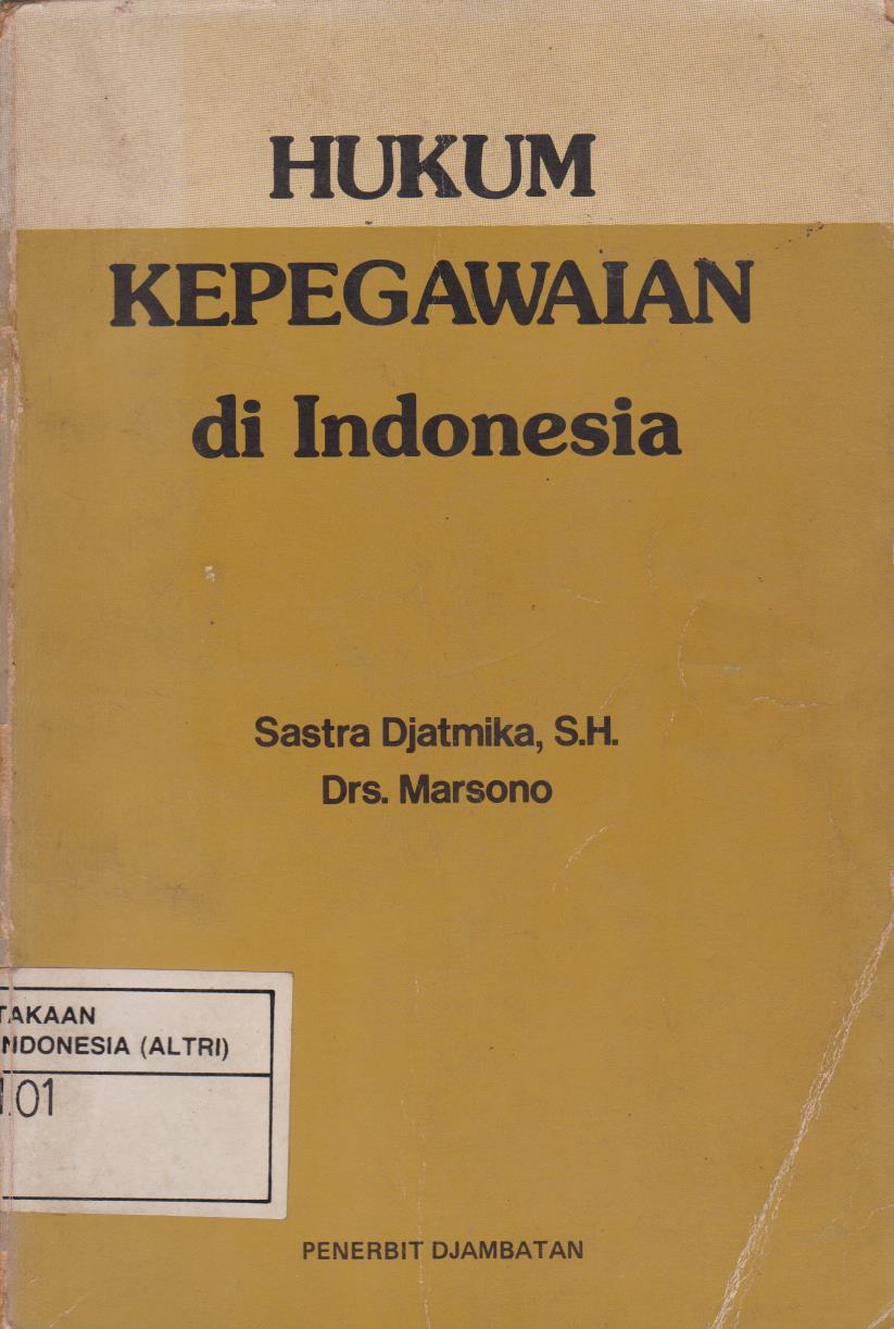 Hukum Kepegawaian Di Indonesia