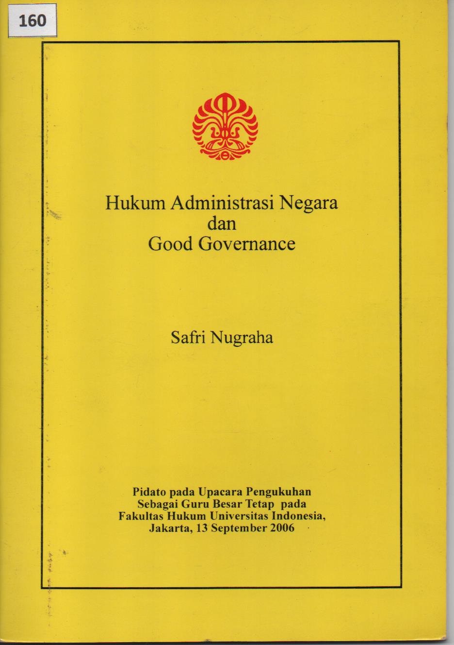 Hukum Administrasi Negara Dan Good Governance