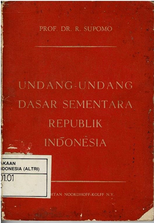 Undang - Undang Dasar Sementara Republik Indonesia