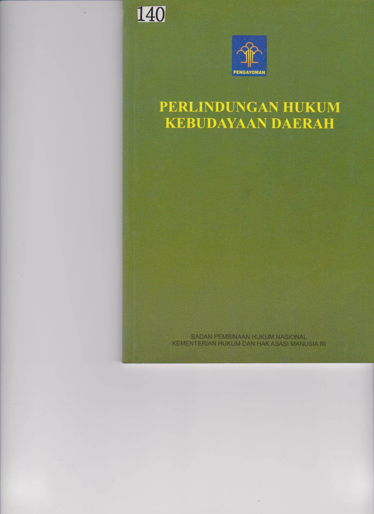 Perlindungan Hukum Kebudayaan Daerah