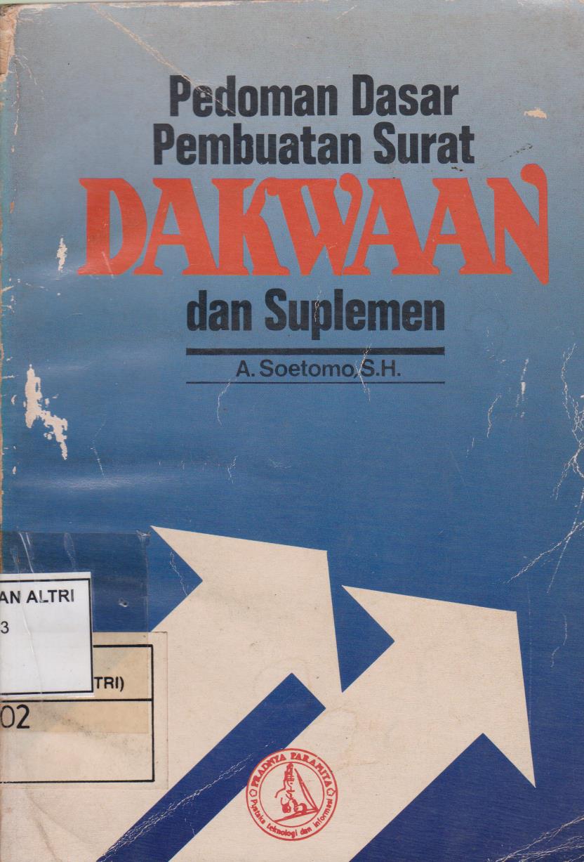 Pedoman Dasar Pembuatan Surat Dakwaan Dan Suplemen