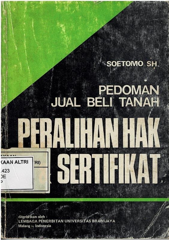 Pedoman Jual Beli Peralihan Hak Sertifikat