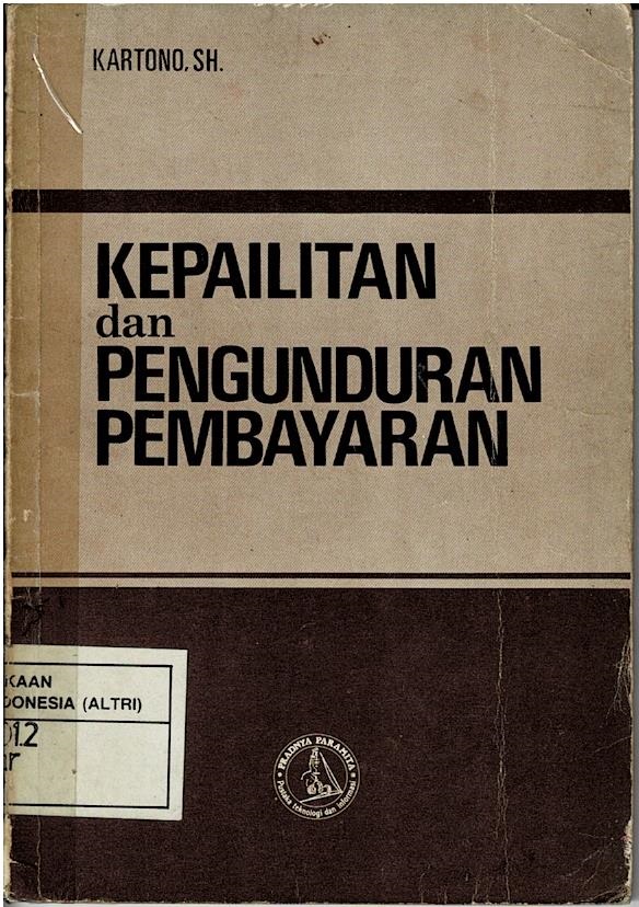 Kepailitan Dan Pengunduran Pembiayaan