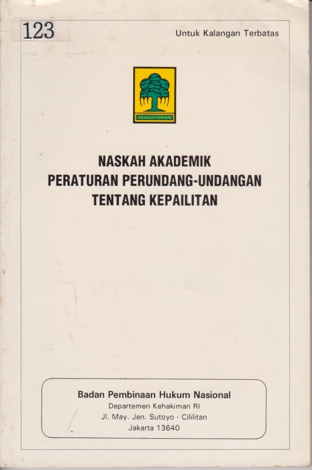 Naskah Akademik Peraturan Perundang - Undangan Tentang Kepailitan