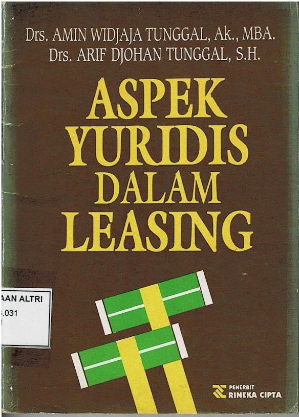 Aspek Yuridis Dalam Leasing