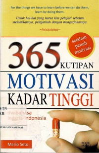 Image of 365 Kutipan Motivasi Kadar Tinggi : Dwi Bahasa Inggris - Indonesia
